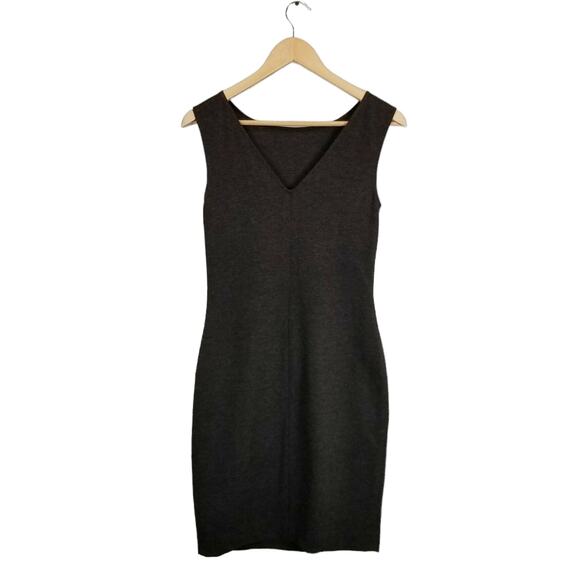Michael Stars Women's Ponte Knit Gray Sleeveless Sheath Dress Size Large - Picture 2 of 7